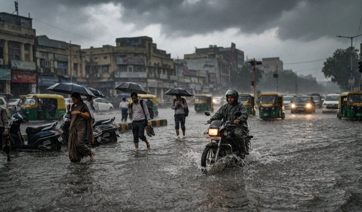 Delhi के सभी जिलों में भारी बारिश की आशंका, IMD ने जारी किया Red Alert