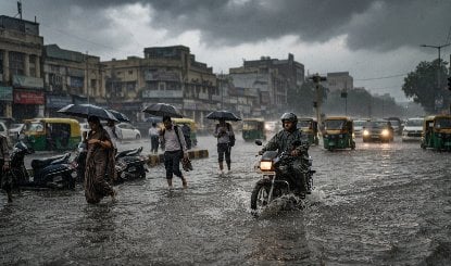 Delhi के सभी जिलों में भारी बारिश की आशंका, IMD ने जारी किया Red Alert
