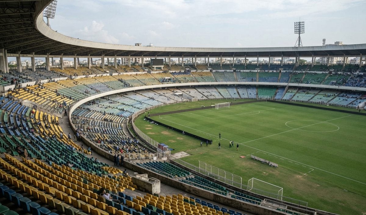 Kolkata में Brazil और Vinicius Junior के मैच में खाली रहीं सीटें Kolkata में Brazil और Vinicius Junior के मैच में खाली रहीं सीटें