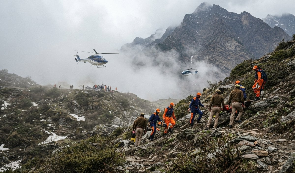 Joshimath में 6 लोगों को ले जा रहा Helicopter Crash, खोज में जुटी SDRF टीम