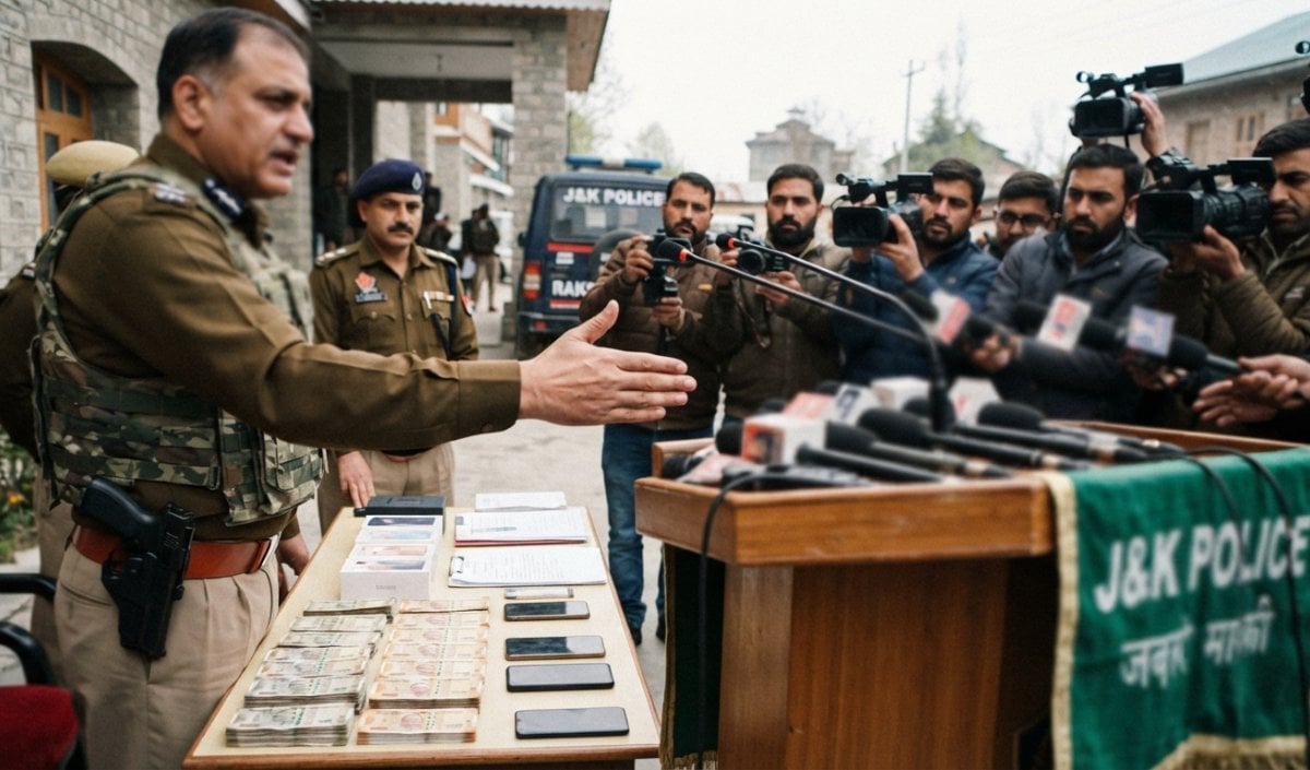 Shopian Police ने किया जेल से जुड़े Terror Funding मॉड्यूल का पर्दाफाश, 10 गिरफ्तार
