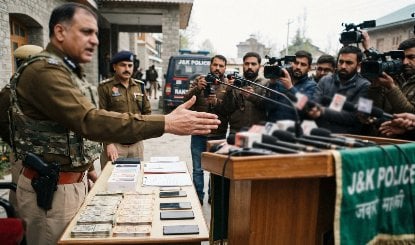 Shopian Police ने किया जेल से जुड़े Terror Funding मॉड्यूल का पर्दाफाश, 10 गिरफ्तार