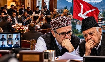 National Conference के 41 में से 24 विधायकों ने कर दी बगावत! मुख्यमंत्री Omar Abdullah की कुर्सी खतरे में आई