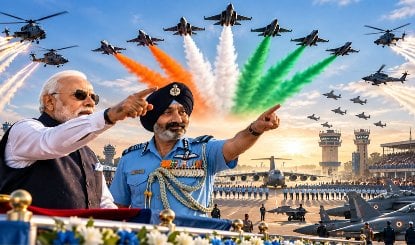 Indian Air Force Day पर आकाश में भारत की दहाड़, PM Modi और Air Chief Marshal AP Singh के बयानों ने दुश्मनों को बुरी तरह हिला डाला