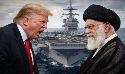 Iran पर भयंकर भड़के ट्रंप, अमेरिका ने उतारा दुनिया का सबसे बड़ा युद्धपोत 