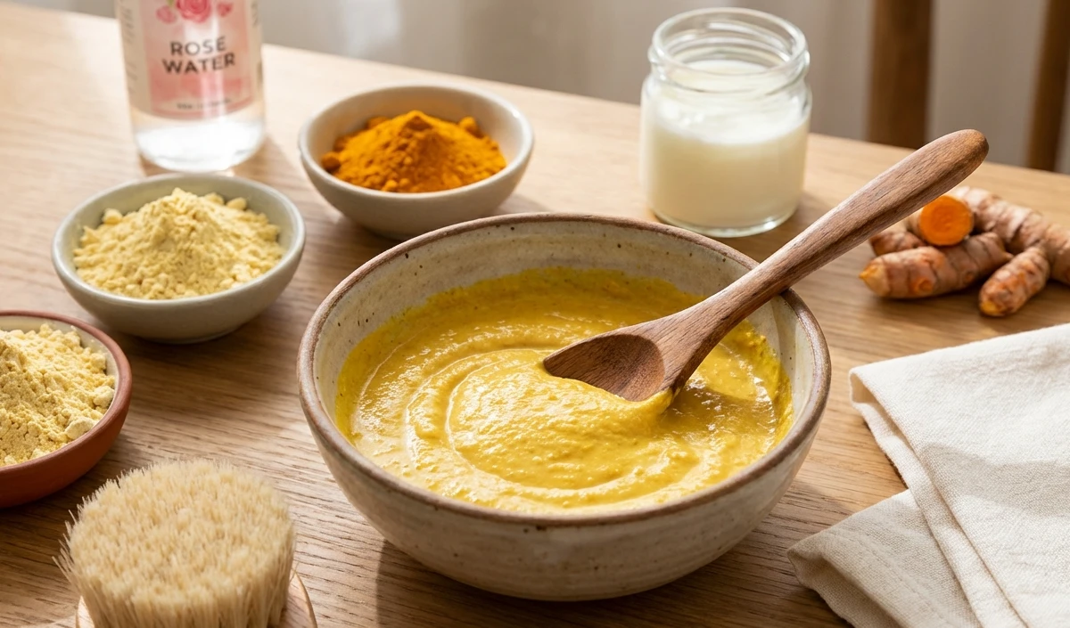 Turmeric and Besan Turmeric and Besan