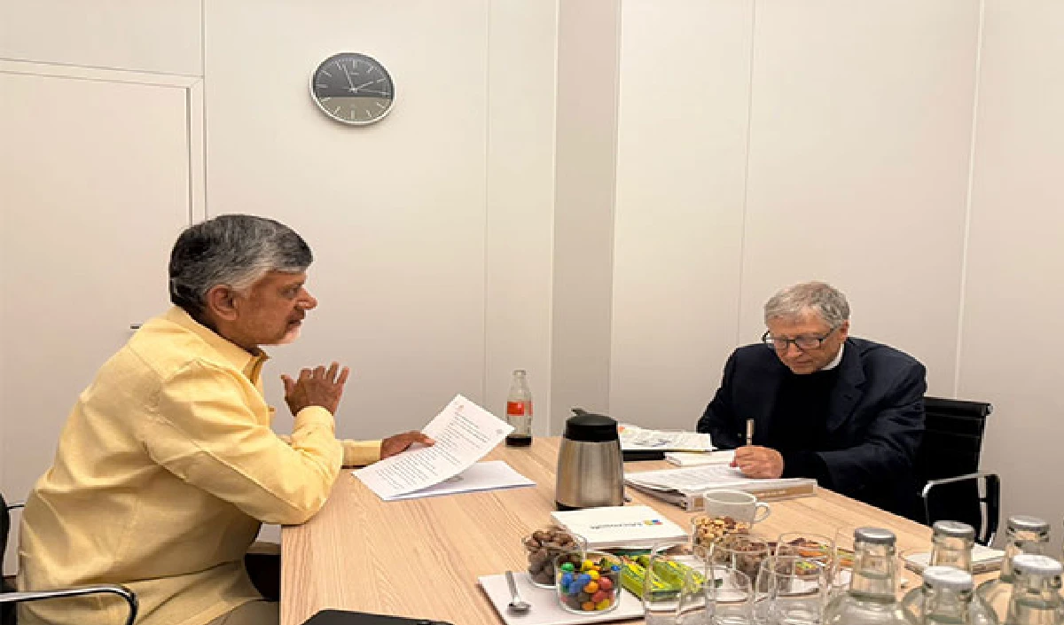 Andhra Pradesh में Bill Gates! ड्रोन और AI से खेती देख CM Naidu से बोले- यह शानदार है