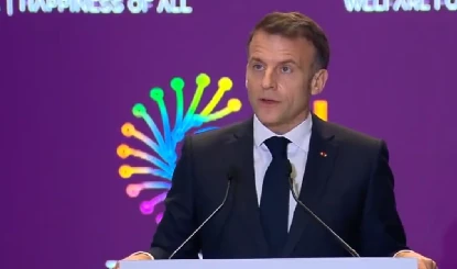 AI Impact Summit: शानदार देश में वापस आकर बहुत अच्छा लग रहा, एआई इम्पैक्ट समिट में बोले मैक्रों