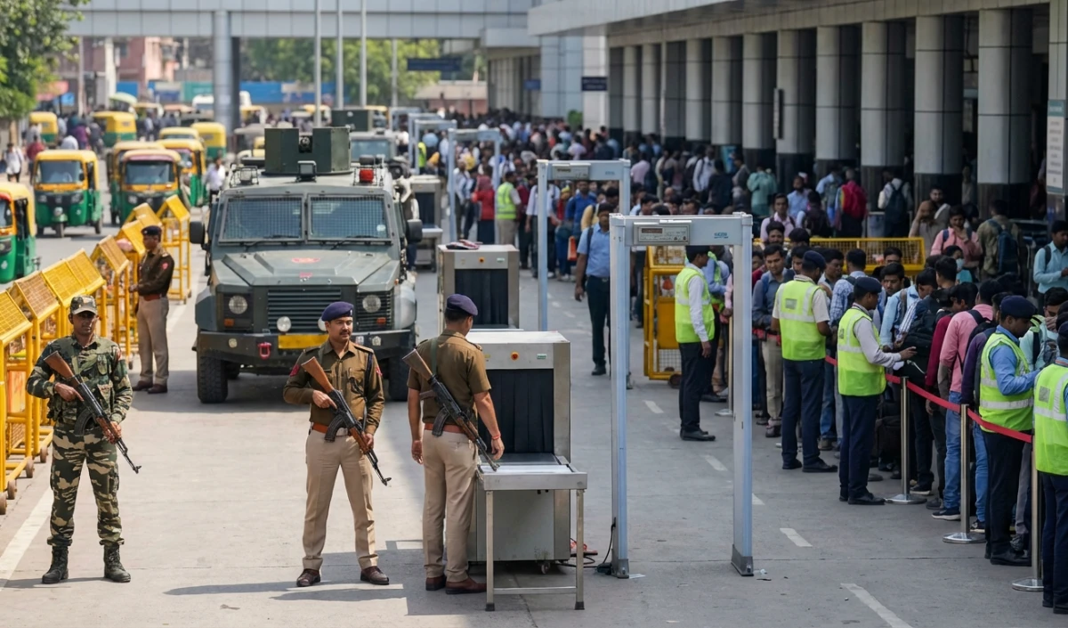 Delhi में फर्जी Bomb Threats से हड़कंप, Metro से लाल किले तक कड़ी की गई Security।