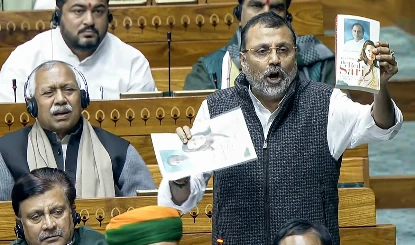 संसद में बवाल: Nishikant Dubey की मांग- 2014 से पहले की किताबों पर हो चर्चा, खुलेगी Congress की पोल
