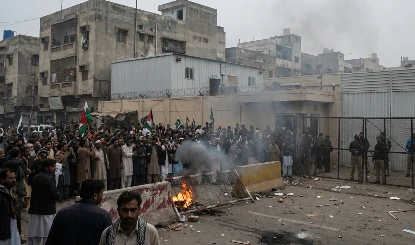 Pakistan बना Donald Trump के गले की फांस! कराची में भारी बवाल! खामेनेई की मौत के बाद अमेरिकी वाणिज्य दूतावास पर हमला | Karachi US Consulate Attack