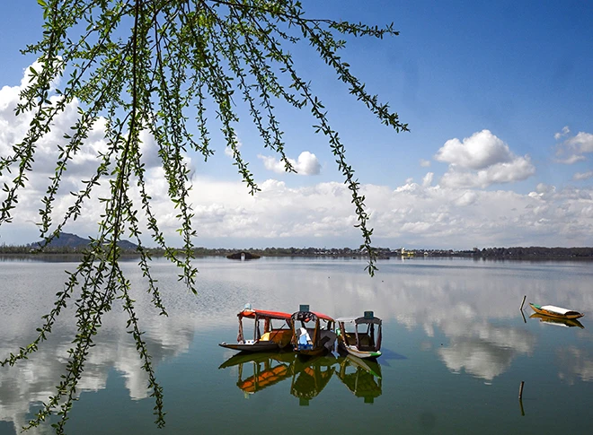 श्रीनगर में डल झील की मनमोहक तस्वीरें