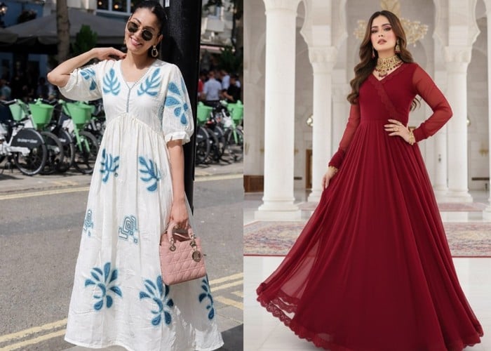Maxi Dress Designs: गर्मी में कम्फर्ट के साथ पाएं Stylish Look, ट्राई करें ये Maxi Dress Designs