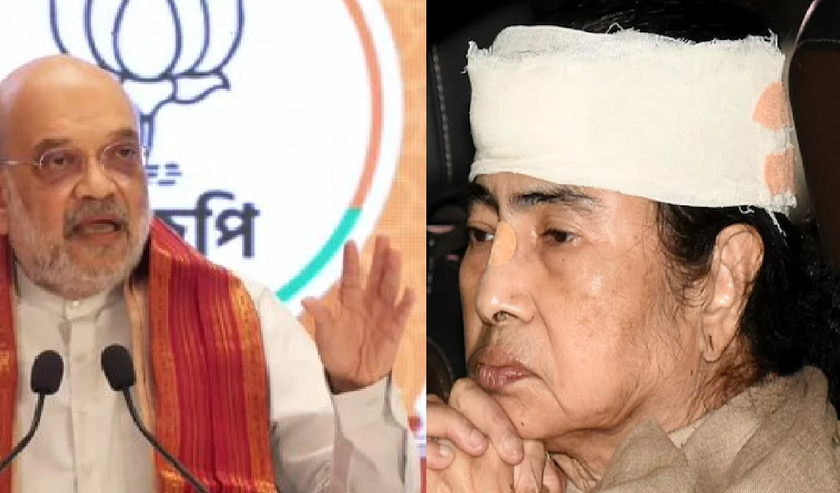 कभी पैर तुड़वा लेती हैं, कभी सिर पर पट्टी बंधवा लेती हैं, अमित शाह का ममता बनर्जी पर तीखा हमला