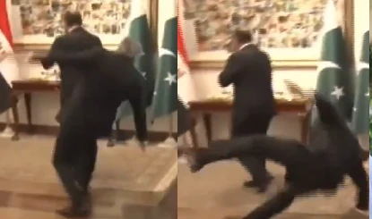 फिसल गया...ईरान जंग की मध्यस्थता करा रहे पाक डिप्टी PM के साथ हुआ हादसा,  रेड कॉर्पेट पर गिरने से टूटा कंधा