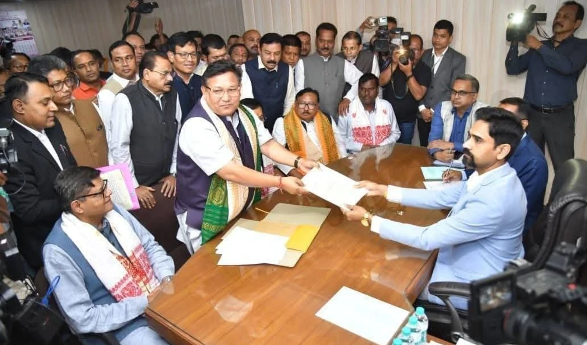 Assam Rajya Sabha Election: NDA का पावर गेम, Sonowal की मौजूदगी में भरा गया नॉमिनेशन