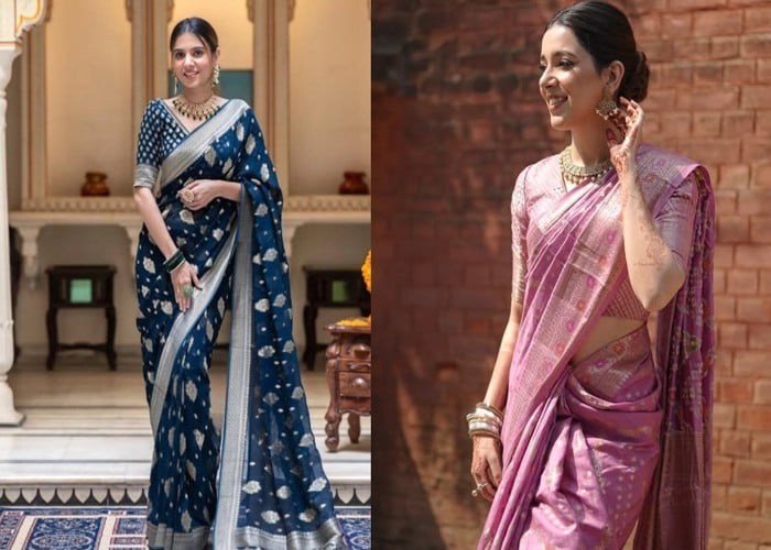 Banarasi Tissue Silk Saree Designs: हर Function में मिलेगा Royal Look, जब पहनेंगी ये लेटेस्ट Banarasi Tissue Silk Saree