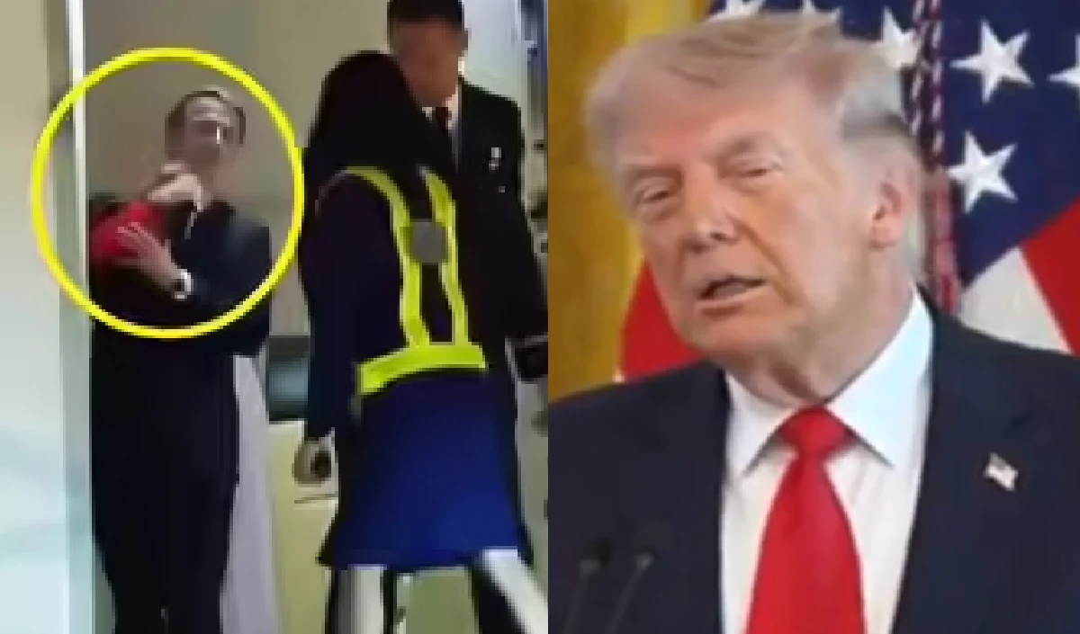 अपने जबड़े पर पड़े मुक्के के असर से अभी भी उबर रहे हैं, ट्रंप ने उड़ाया मैक्रों का मजाक