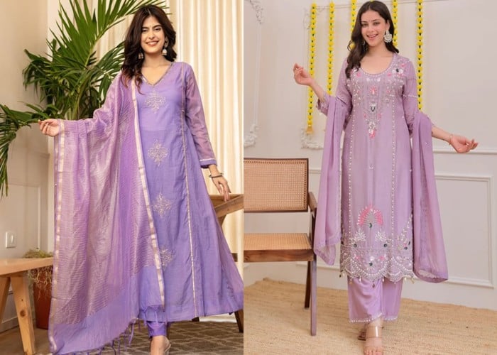 Lavender Suit Designs: Wardrobe में जरूर शामिल करें ये Lavender Suit, Office में मिलेगा Classy और Elegant लुक