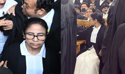 ममता बनर्जी के वकील की पोशाक में कोर्ट में आने पर विवाद, बार काउंसिल ने मांग ली प्रैक्टिस डिटेल, वकालत पर उठे सवाल