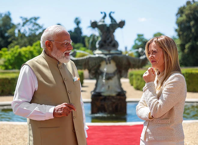 प्रधानमंत्री मोदी की इटली यात्रा