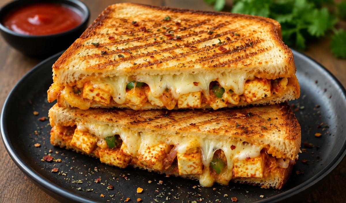 Spicy Paneer Sandwich Recipe Spicy Paneer Sandwich Recipe