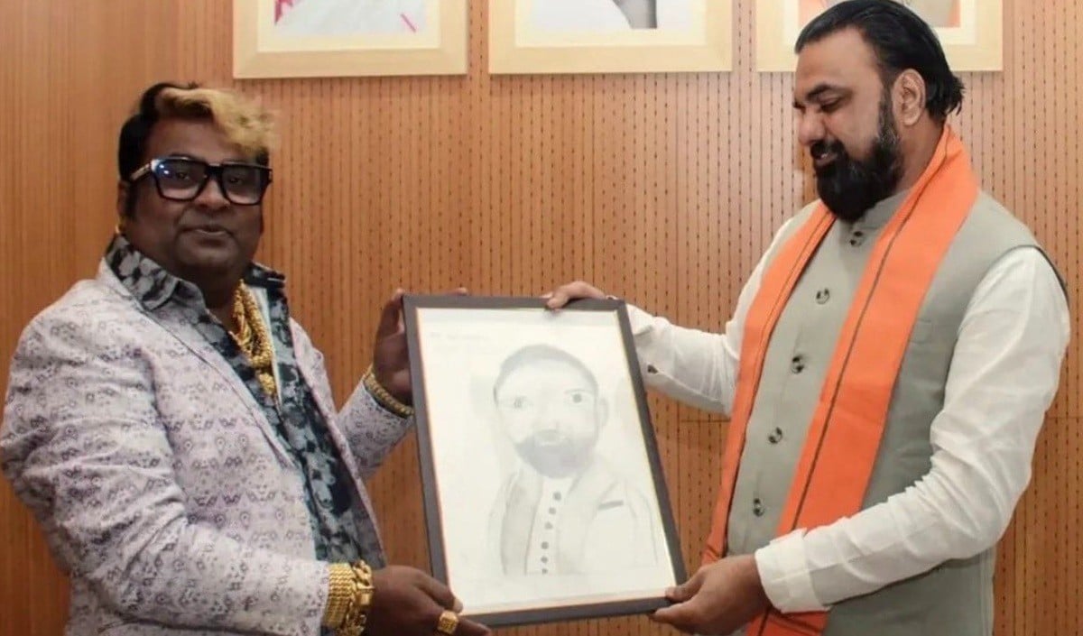 CM Samrat Choudhary का अजीबो-गरीब Sketch Viral, लोग बोले- ये तो Majnu Bhai हैं!