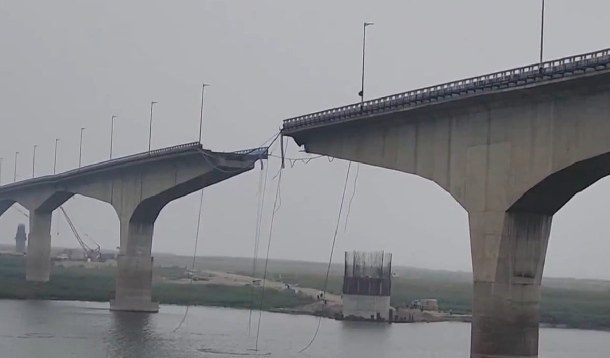Bhagalpur का Vikramshila Setu टूटा, 16 जिलों से संपर्क कटा, Traffic Jam से मची अफरा-तफरी