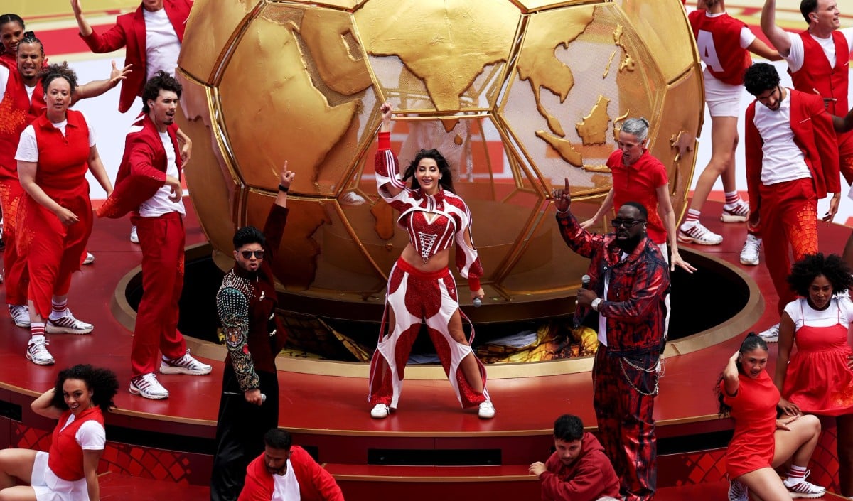 fifa world cup opening ceremony nora fatehi and wejdream performances captivated the audience