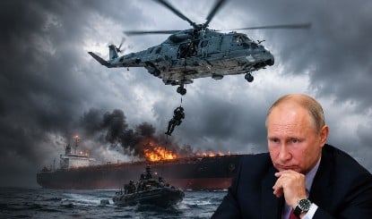 Putin को बड़ा झटका,रूस के तेल टैंकर पर ब्रिटिश कमांडो ने बोला धावा