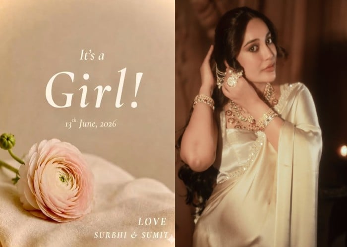 Entertainment: Naagin फेम Surbhi Jyoti के घर गूंजी किलकारी, एक्ट्रेस ने Baby Girl का किया स्वागत