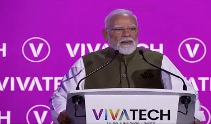 Paris के VivaTech 2026 से PM Modi का संदेश, Technology से हर क्षेत्र में क्रांति ला रहा भारत