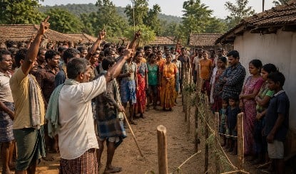 ईसाई धर्मांतरण पर भड़क गये Bastar के ग्रामीण, Narayanpur Village में जबरदस्त हंगामा, Christian बने 26 परिवारों को गाँव वालों ने किया बहिष्कार