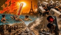 Europe Heatwave से जनता बेहाल, सड़कें और पटरियाँ पिघल रहीं, Fan और AC लूट रहे लोग, France में टूटा मौतों का रिकॉर्ड