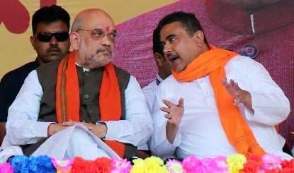Amit Shah ने Infiltrators के खिलाफ सख्त Action उठाने वाली रणनीति को दी मंजूरी, Suvendu Adhikari ने घुसपैठियों का दाना पानी बंद किया