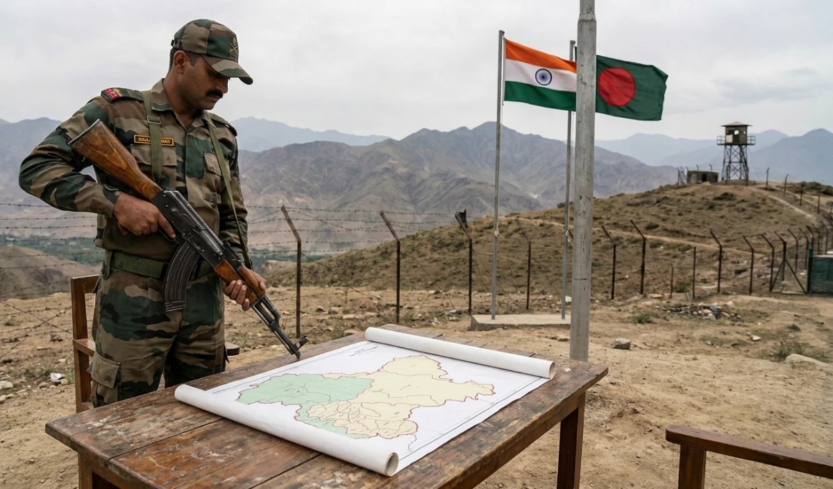 India Bangladesh Relations | बांग्लादेश के सेमिनार में दिखाया जम्मू-कश्मीर का गलत नक्शा, भारतीय महिला राजनयिक ने सरेआम टोका | Video 