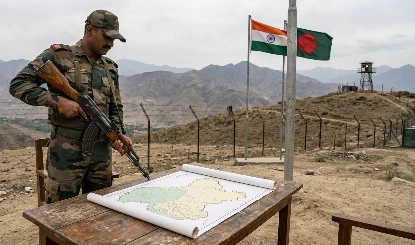 India Bangladesh Relations | बांग्लादेश के सेमिनार में दिखाया जम्मू-कश्मीर का गलत नक्शा, भारतीय महिला राजनयिक ने सरेआम टोका | Video 