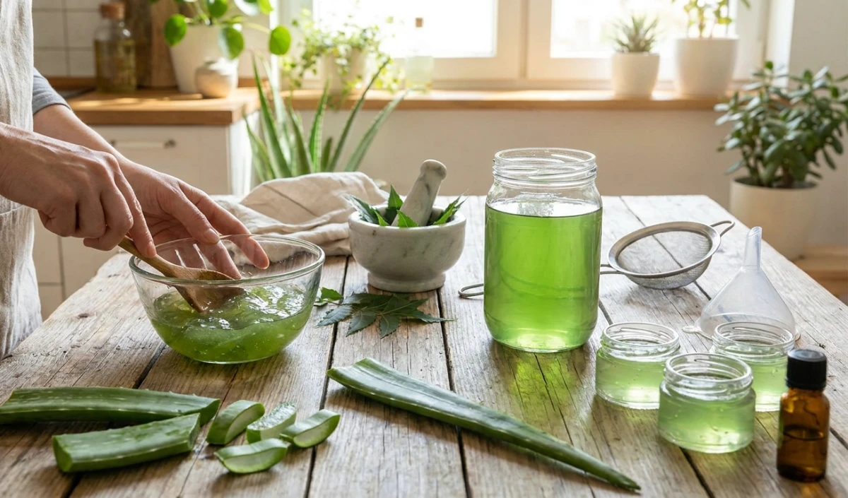 DIY Neem Aloe Vera Gel DIY Neem Aloe Vera Gel