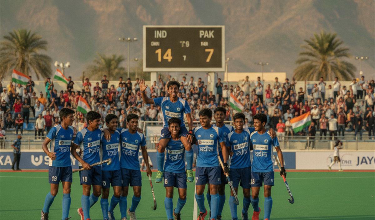 Indian Hockey Team Celebrates Victory Indian Hockey Team Celebrates Victory