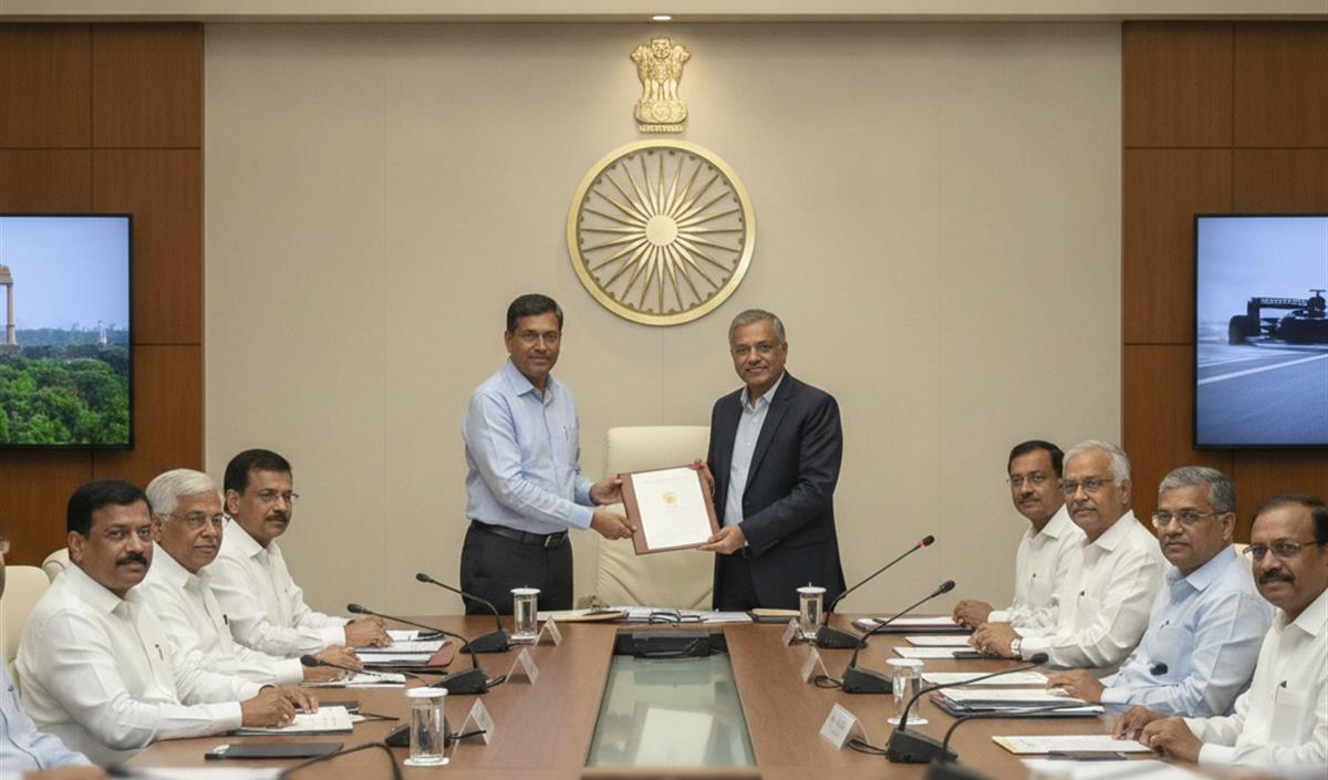 Indian Officials Presenting Report Indian Officials Presenting Report