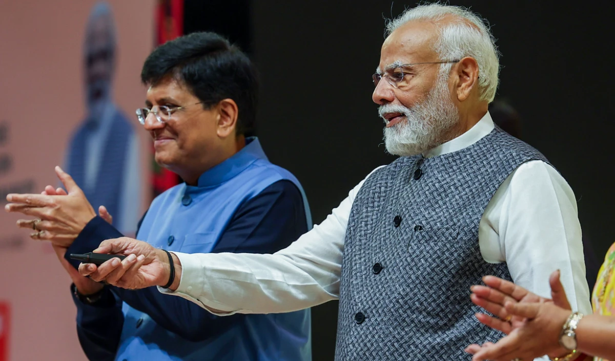 PM Modi and Piyush Goyal PM Modi and Piyush Goyal