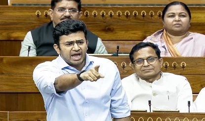 NEET-UG पर Lok Sabha में बोले Tejasvi Surya: छात्रों को समाधान चाहिए, राजनीति नहीं