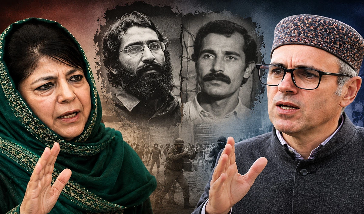 Omar Abdullah और Mehbooba की जुबानी जंग में Afzal Guru और Maqbool Bhat की एंट्री से बड़ा 
