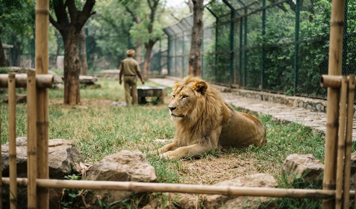 Gujarat के Girnar पहाड़ियों में बच्चे पर हमला करने वाले शेरों को Sakkarbaug Zoo भेजा गया Gujarat के Girnar पहाड़ियों में बच्चे पर हमला करने वाले शेरों को Sakkarbaug Zoo भेजा गया