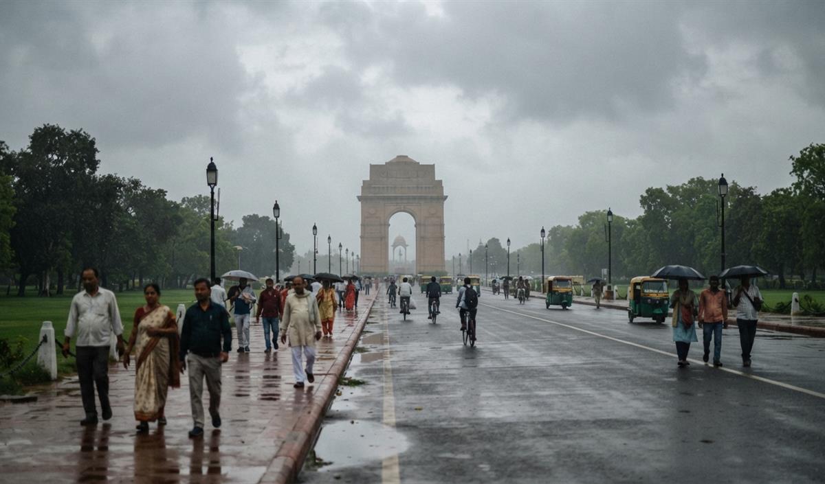 Delhi Weather: दिल्ली में बादल छाए रहने और हल्की बारिश के आसार, न्यूनतम तापमान 27.2 डिग्री Delhi Weather: दिल्ली में बादल छाए रहने और हल्की बारिश के आसार, न्यूनतम तापमान 27.2 डिग्री
