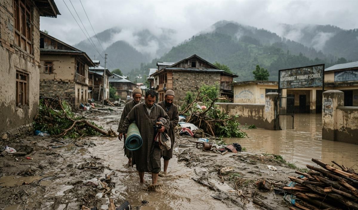 Jammu Kashmir: भारी बारिश से आया Flash Flood, मौसम विभाग ने 4 अगस्त तक जताया अनुमान Jammu Kashmir: भारी बारिश से आया Flash Flood, मौसम विभाग ने 4 अगस्त तक जताया अनुमान