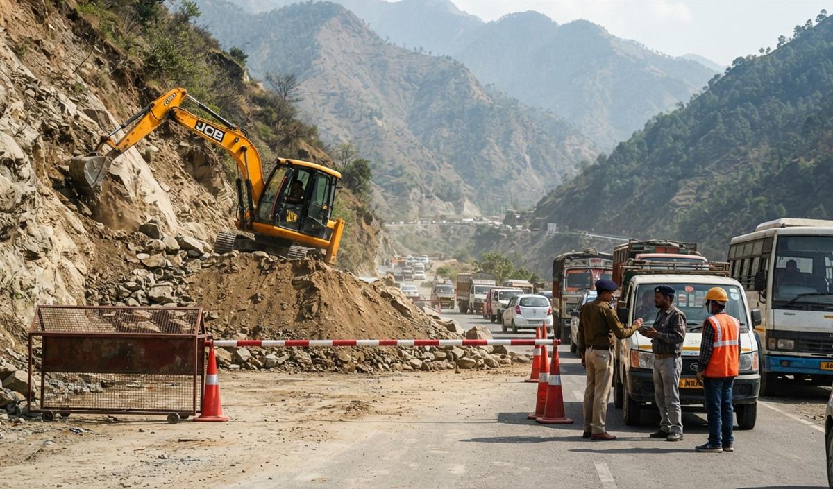 Jammu-Srinagar Highway पर वाहनों की आवाजाही बंद, उधमपुर और बनिहाल के बीच काम शुरू Jammu-Srinagar Highway पर वाहनों की आवाजाही बंद, उधमपुर और बनिहाल के बीच काम शुरू