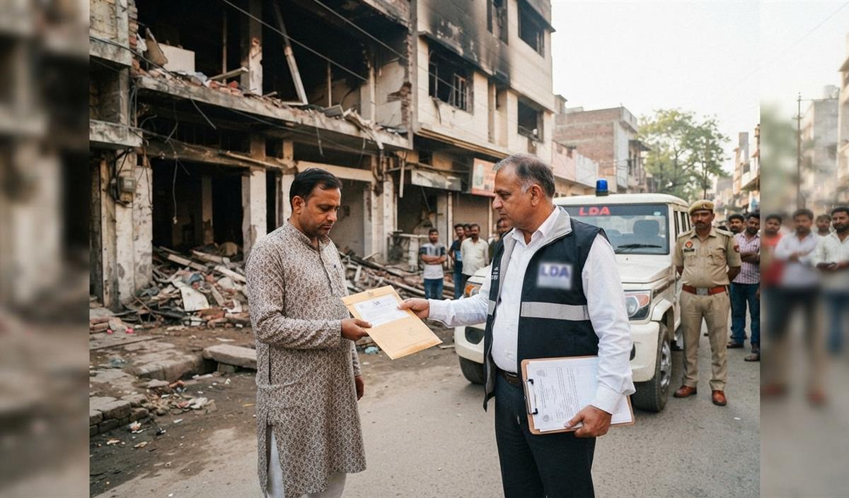 Lucknow LDA ने अलीगंज में अवैध इमारत मालिक को भेजा 26.14 लाख रुपये वसूली का नोटिस Lucknow LDA ने अलीगंज में अवैध इमारत मालिक को भेजा 26.14 लाख रुपये वसूली का नोटिस