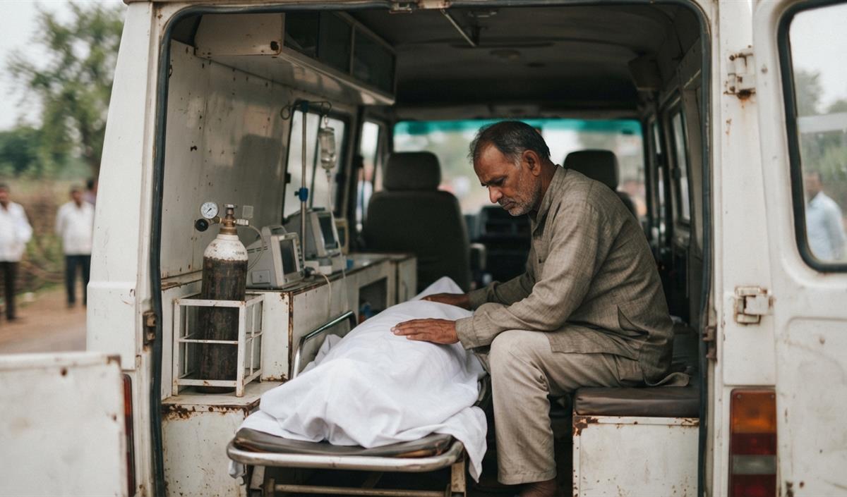 Mandla में Ambulance में ऑक्सीजन खत्म होने से युवक की मौत, जांच के आदेश Mandla में Ambulance में ऑक्सीजन खत्म होने से युवक की मौत, जांच के आदेश