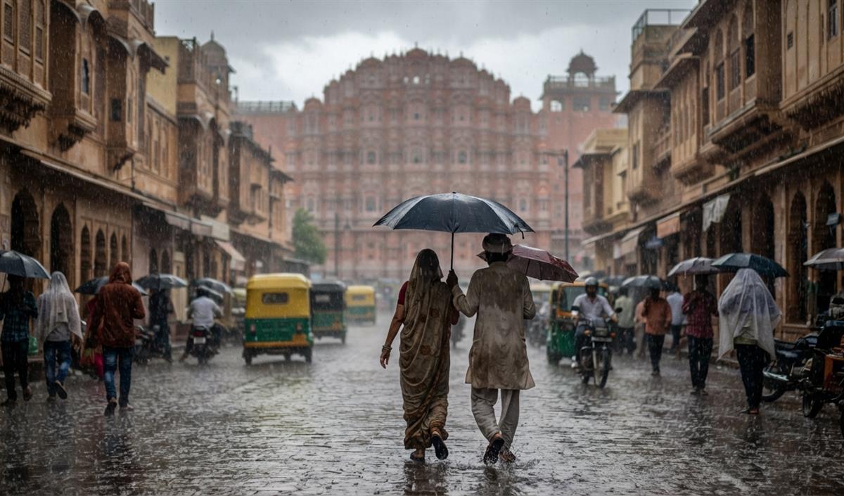 Rajasthan में मानसून रहेगा सक्रिय, जयपुर समेत कई जिलों में भारी बारिश की चेतावनी Rajasthan में मानसून रहेगा सक्रिय, जयपुर समेत कई जिलों में भारी बारिश की चेतावनी